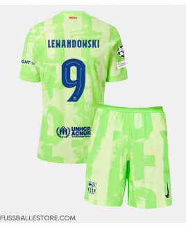 Günstige Barcelona Robert Lewandowski #9 3rd trikot Kinder 2024-25 Kurzarm (+ Kurze Hosen)